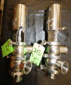 Emglo 2" 3-Way Long Stem Clamp Type S/S Air Valves (Rigging/Loading Fee: $25. Additional Packaging
