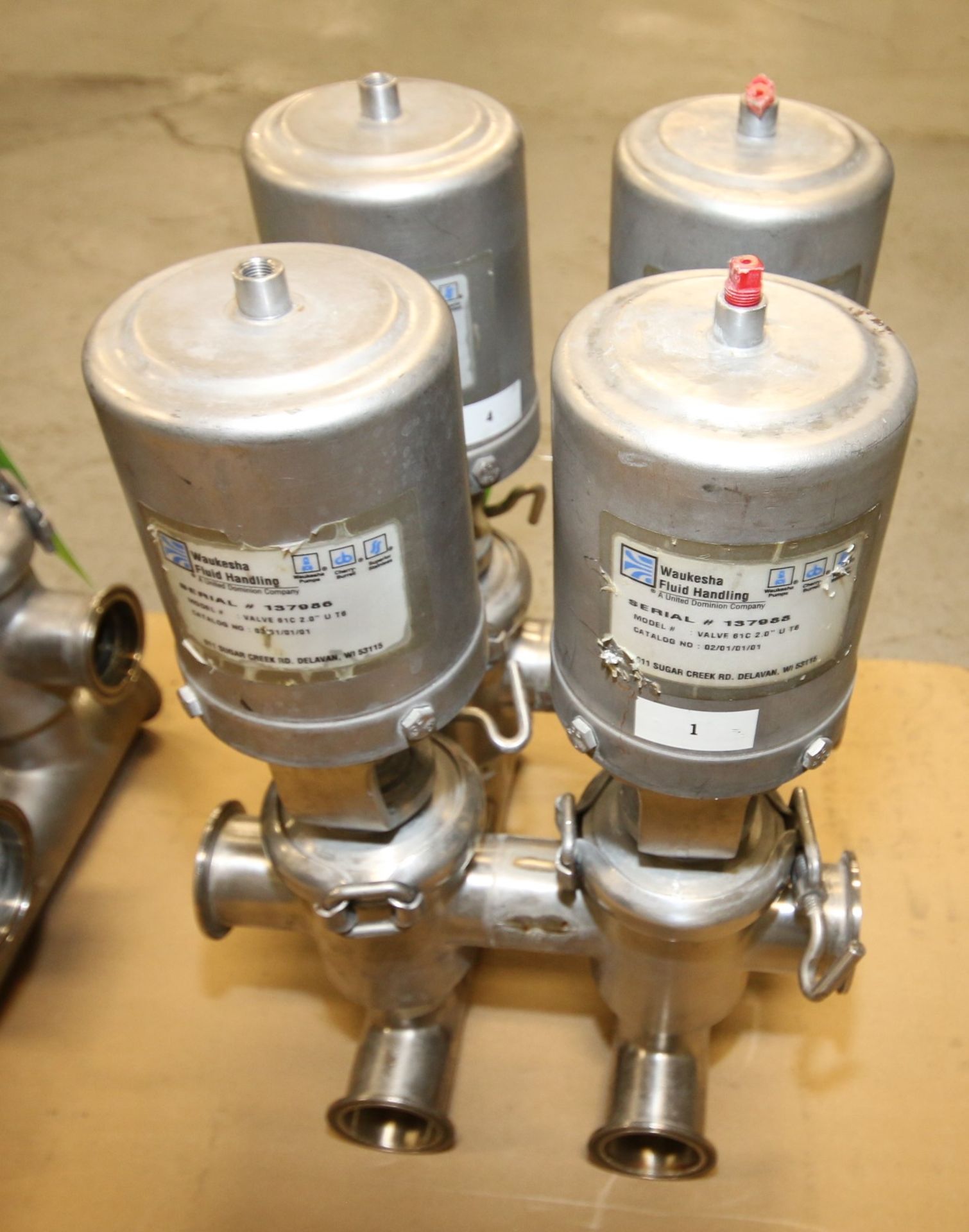 4-Valve WCB 2" S/S Air Valve Manifold / Cluster with Model 61C Valves - Image 3 of 3