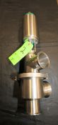 Tri-Clover 3" 3-Way Long Stem Clamp Type S/S Air Valve, Model 761 (Rigging/Loading Fee: $25.