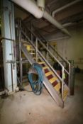 ~7 ft. 6" H S/S Tank Platform Stairs with ~30" W x 24" L Platform & Handrail, (Used with Lot 59