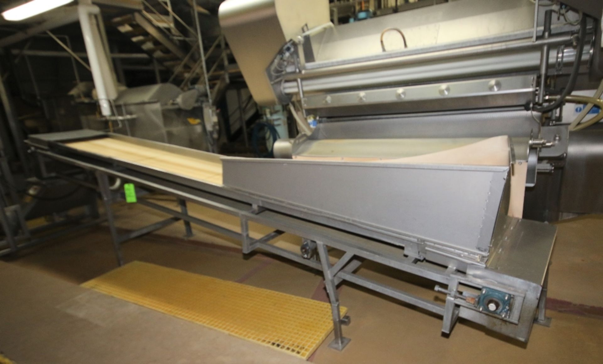 16 ft L Inclined S/S Belt Conveyor System with 24" W Belt, 1 hp Electric Drive Motor, S/S Side - Image 4 of 4