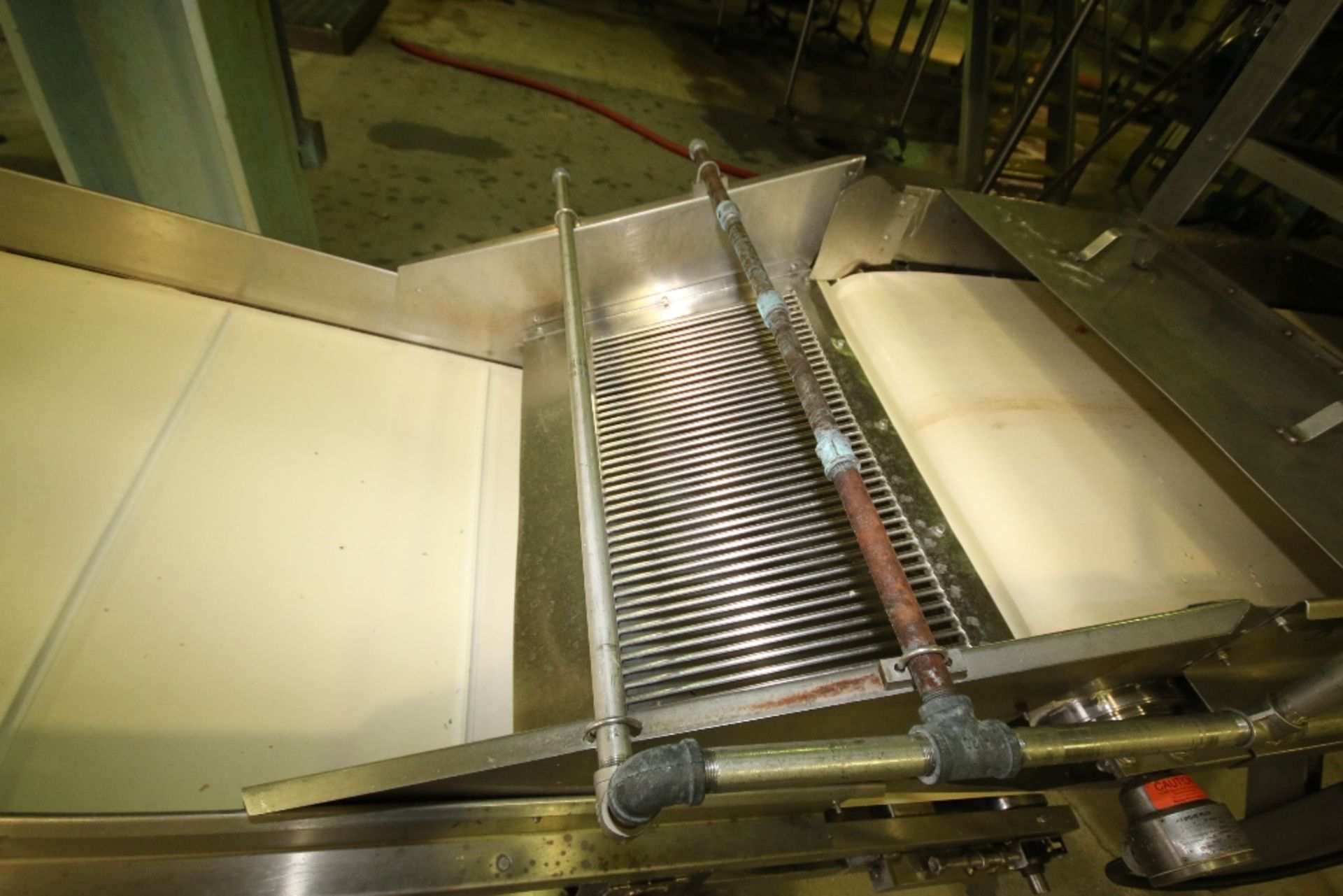 ~11 ft. 7" L S/S Inclined Inspection Conveyor System, with 34" W Belt with 18" Flights, S/S - Image 2 of 7