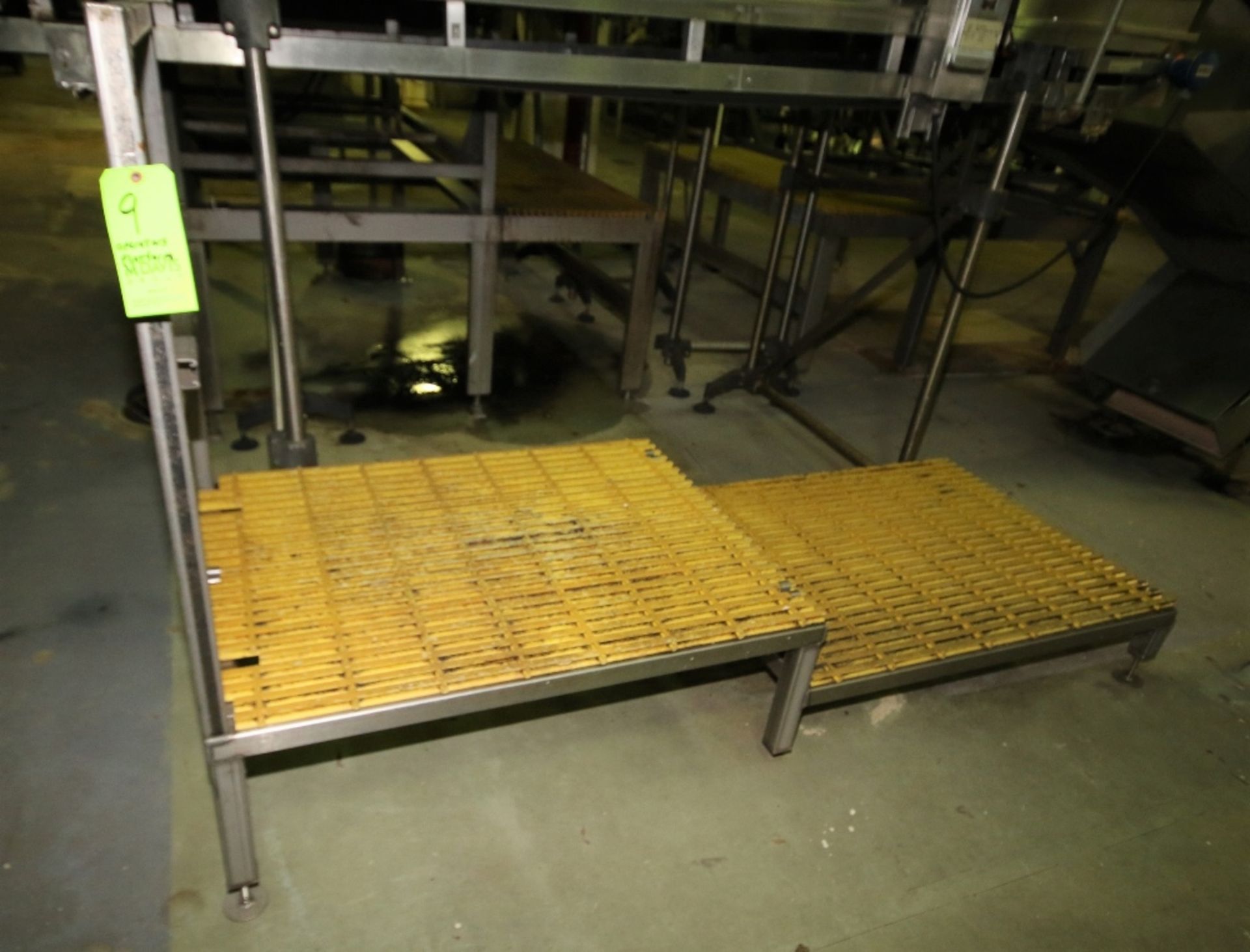 ~8 ft. L x 3 ft. W 2 - Level S/S Inspection / Operators Platform, 18" & 11" H with Plastic Grating &