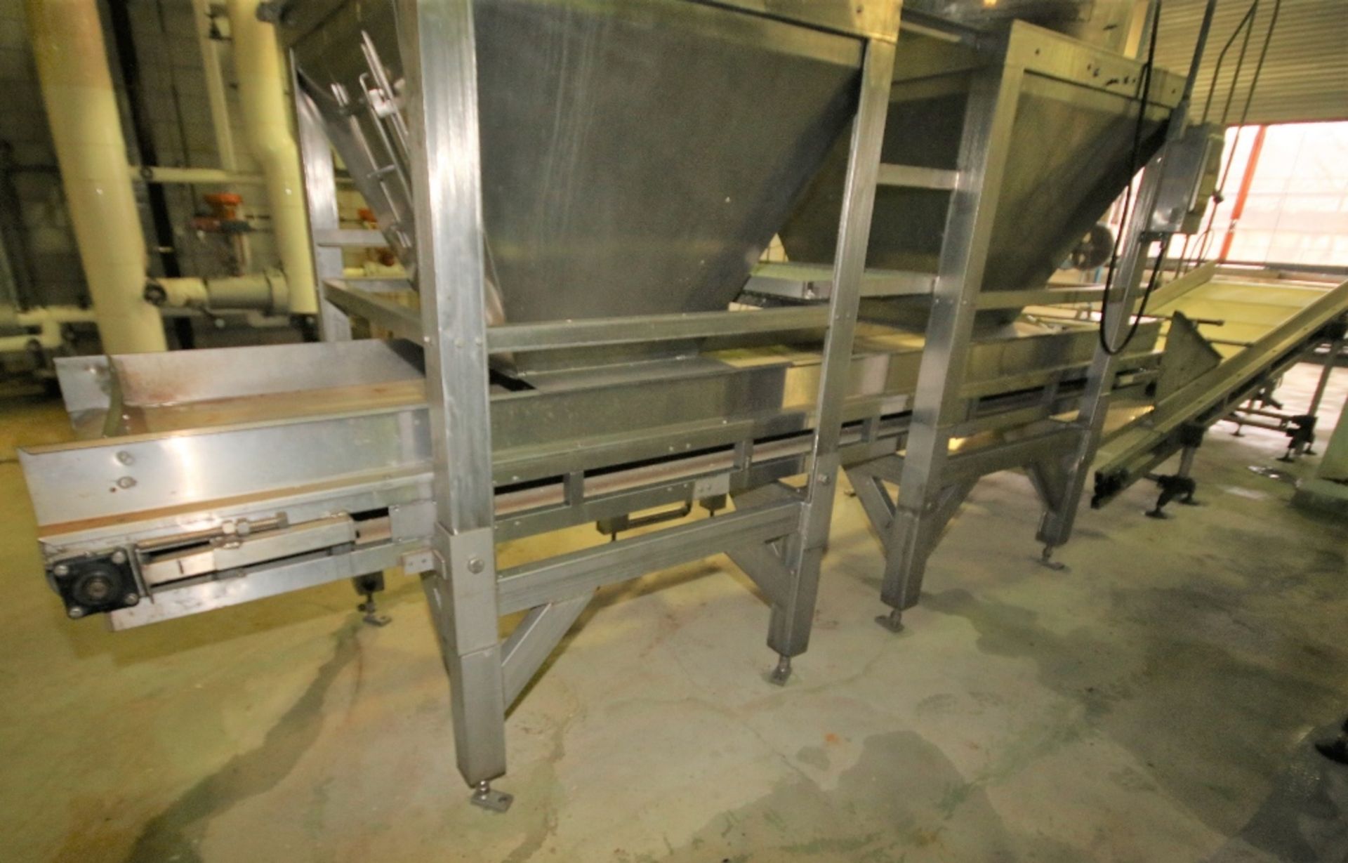 ~14 ft. 9" L S/S Belt Conveyor System, with 33" Belt, Bryant Electric Drive Roller, Side Rails, ( - Image 5 of 5