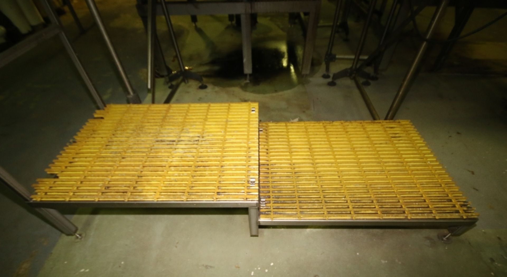 ~8 ft. L x 3 ft. W 2 - Level S/S Inspection / Operators Platform, 18" & 11" H with Plastic Grating & - Image 2 of 2