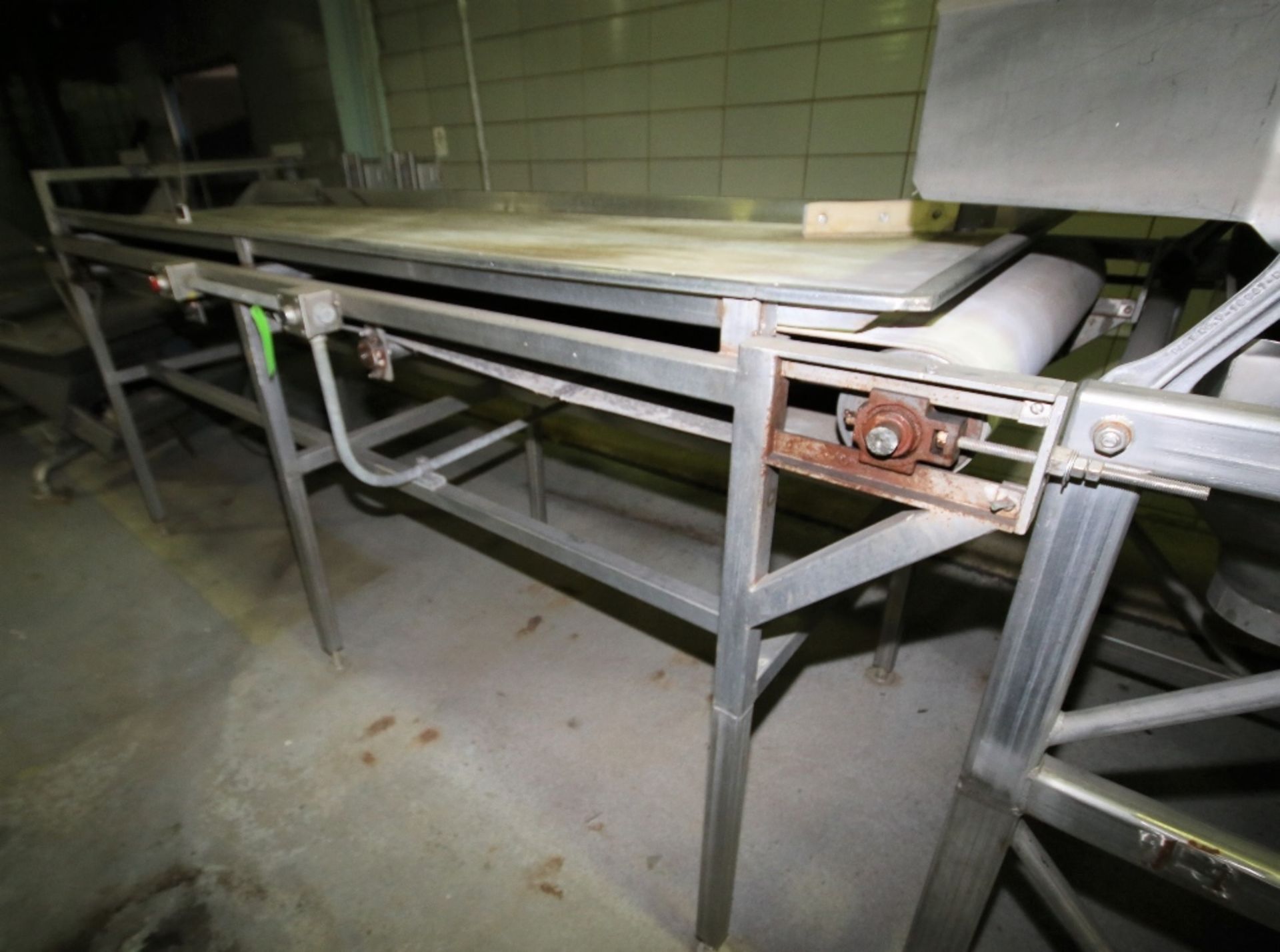 ~22 ft. 9" L S/S Inspection Conveyor System, with 35-1/2" W Belt with Lane Divider, Electric - Image 2 of 4