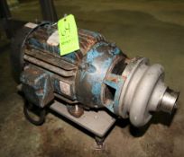 Ampco 15 hp Centrifugal Pump, Model DCH2, with 3" x 2-1/2" Clamp Type S/S Head, Baldor Motor,