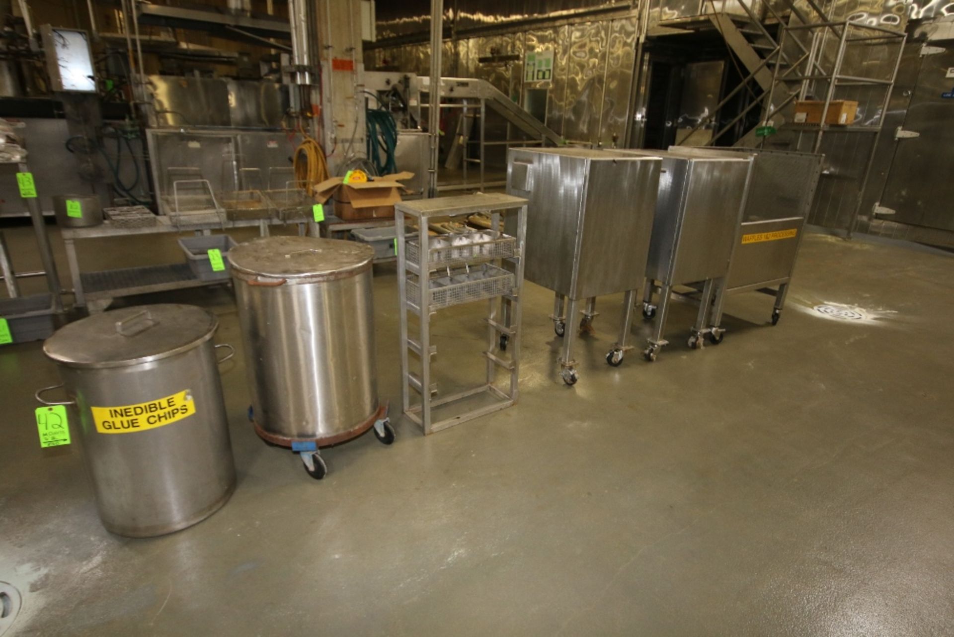 (6) Pc. S/S Portable Cabinets, S/S Ingredient Bins - (1) on Casters, Portable Storage Unit and S/S