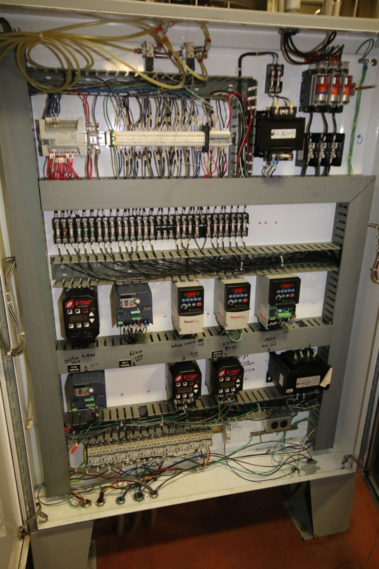 Conveyor Control Panel with (8) Allen Bradley VFD's - Image 2 of 3