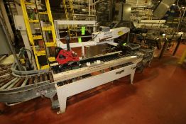 Bemis Top and Bottom Case Sealer, Model 1022-SA, S/N 101022SA19591with Ink Jet Station and Infeed