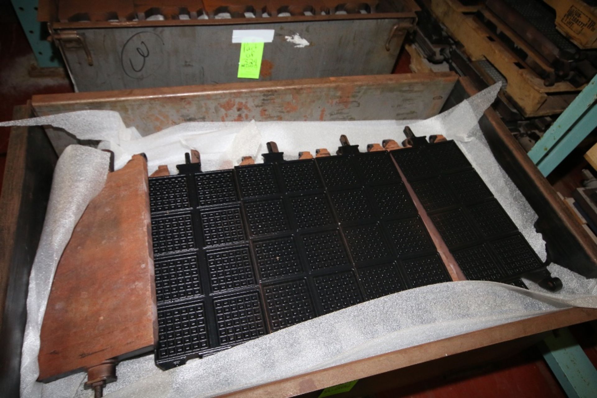 Haas ~23" L x 9" W Cast Iron Square Waffle Mold Sets - Produces (8) 4" x 4" Size Waffles Each in (4) - Image 3 of 3