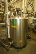 2009 Feldmeier 400 Gal. S/S Jacketed Mix Tank, S/N A-0817-09 with Dimple Jacket, Dual Sprayballs,