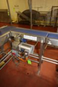 ~2.5 ft. L S/S Conveyor with 8" W Metering Belt, Drive and S/S Legs