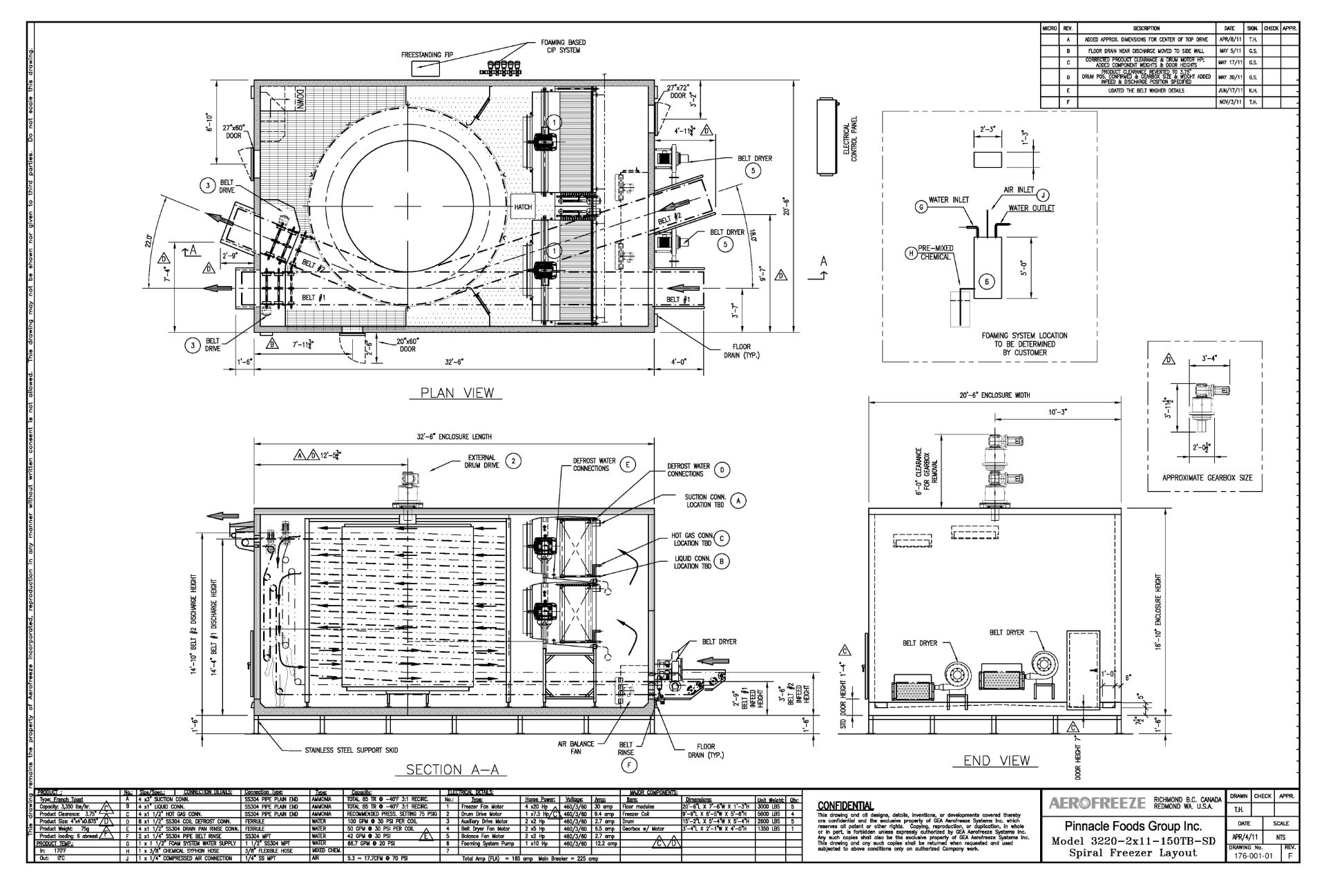 2011 GEA AeroFreeze S/S Spiral Freezer, Model M-Series, S/N 00176B-001-01 with Dual Belt System, ~4" - Image 21 of 21