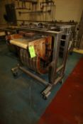 Franz Haas Spare Waffle Oven Discharge Drum on Portable S/S Cart