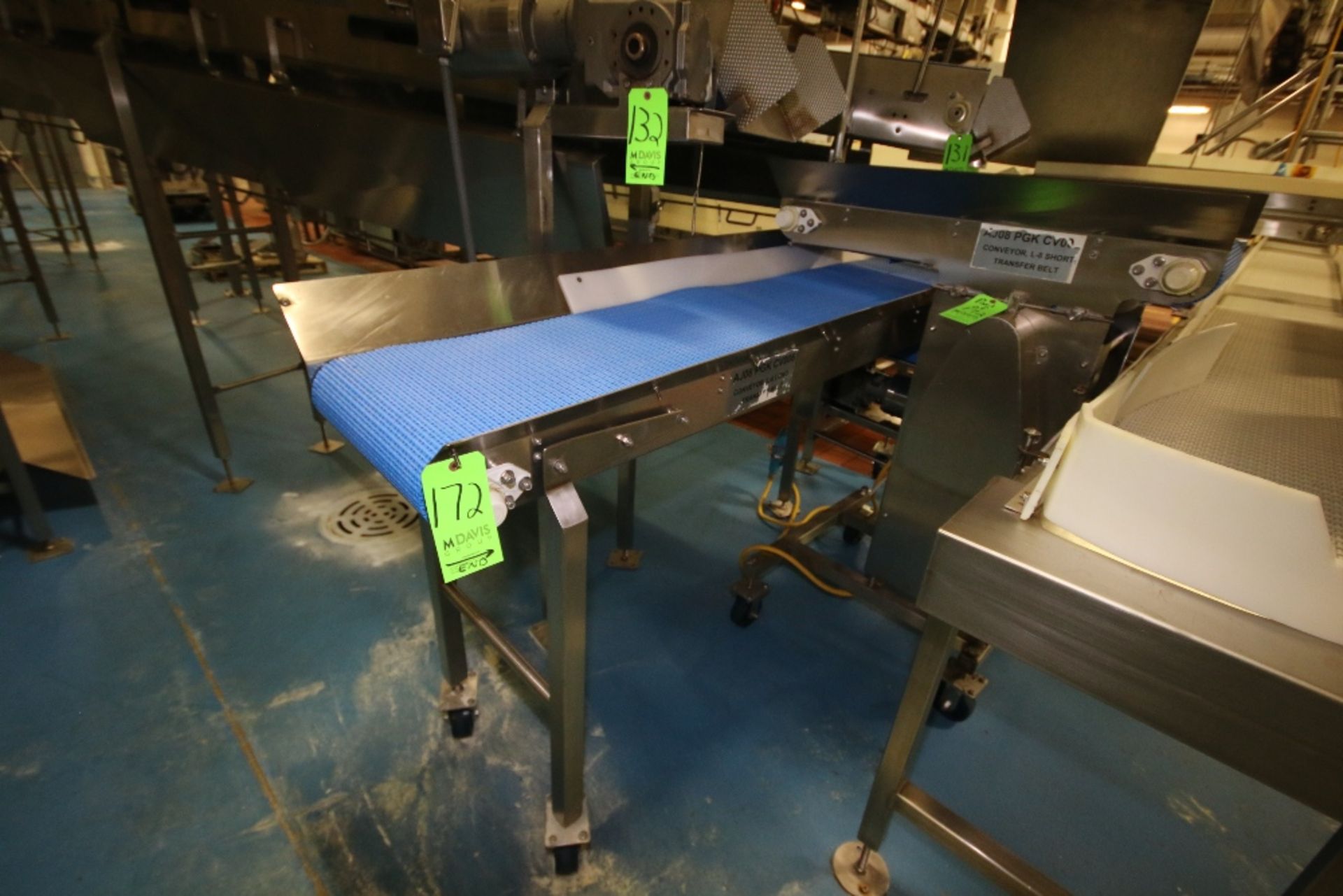 (5) Assorted Transfer Conveyors with ~15" to ~16" W Intralox Belts, Some with Flights, S/S Side and - Image 3 of 4