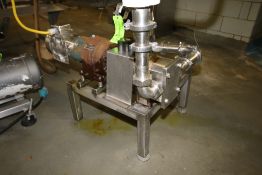 APV 2 hp/1.5 hp Positive Displacement Pump, Model R3R, S/N E-7775 with 2" Threaded S/S Head, FHP