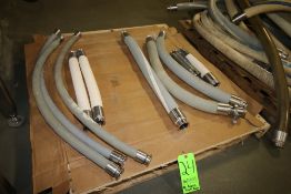 Assorted 1" to 2" Clamp Type Transfer Hoses from 11" L to 50" L