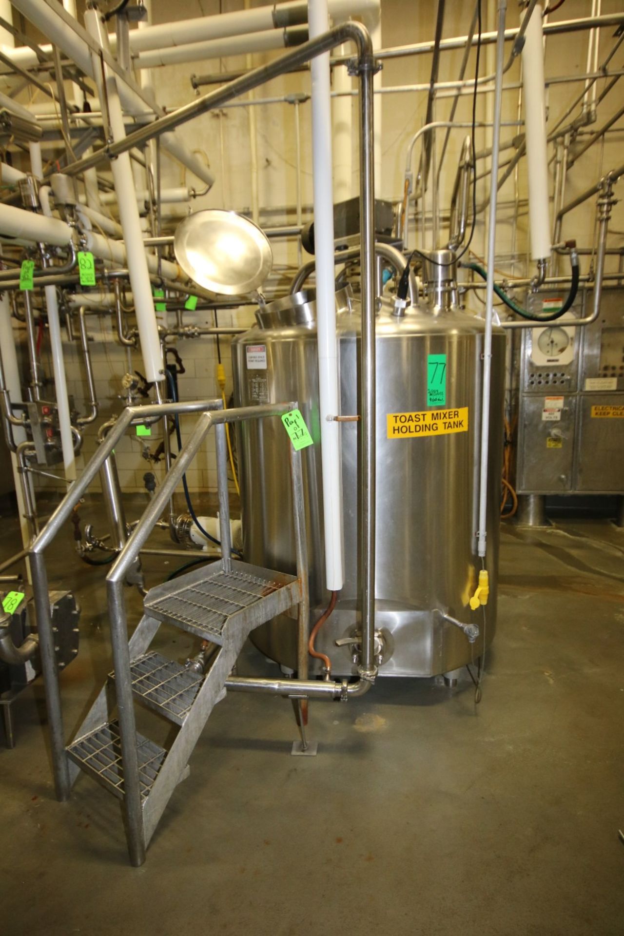 2009 Feldmeier 400 Gal. S/S Jacketed Mix Tank, S/N A-0817-09 with Dimple Jacket, Dual Sprayballs, - Image 2 of 6