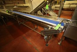~16 ft. L S/S Conveyor with 12" W Intralox Belt, Teflon Side Walls, Drive and S/S Legs