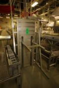 All S/S Pneumatic Tote Lift with 32" Forks