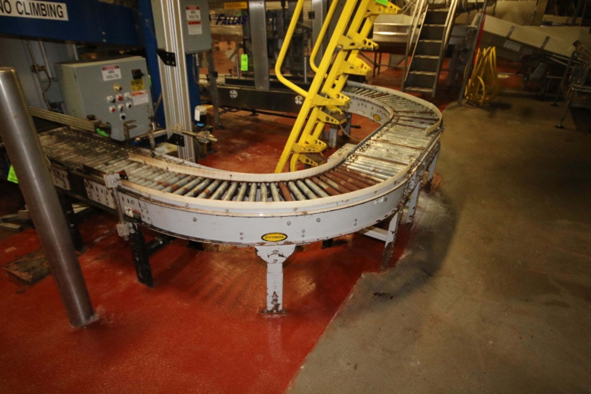 2-Sections Hytrol Roller Conveyor with 15" W Rolls, (2) Drives, (1) Snake Configuration and (1) J- - Image 2 of 2