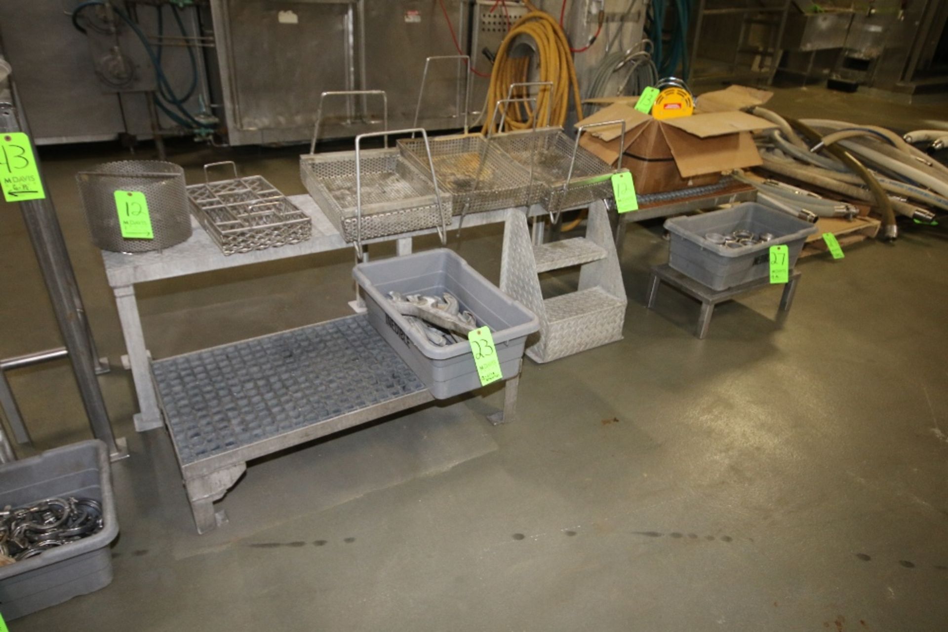 (11) Assorted S/S Stands and Platforms - Some with Plastic Grating - Image 4 of 4