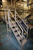 ~8 ft. L x 5.7 ft. W x 7.5 ft. H Conveyor Bridge Platform with (2) Sets of Stairs, Handrails and