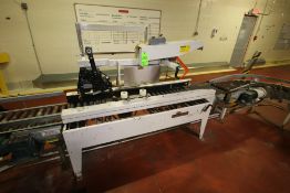 Bemis Top and Bottom Case Sealer, Model 1022-SA, S/N 031022SA07992 with Infeed and Outfeed Roller