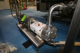 2011 Alfa Laval 3 hp Positive Displacement Pump, Type SRU3, S/N 856398A with 2" Clamp Type S/S