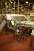 S/S Incline Waste Conveyors with 9" W Intralox Belt with Flights, Drives, S/S Legs, Teflon and S/S