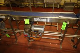 ~5 ft. S/S Conveyor with 8" W Metering Belt, Drive and S/S Legs