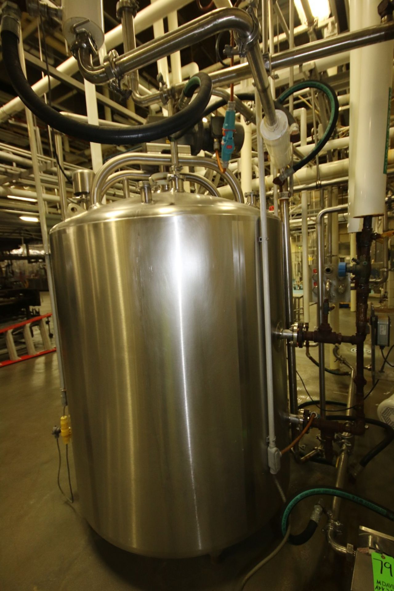 2009 Feldmeier 400 Gal. S/S Jacketed Mix Tank, S/N A-0817-09 with Dimple Jacket, Dual Sprayballs, - Image 3 of 6