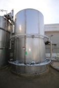 Mueller 7,500 Gal. Jacketed S/S Silo, Model SVW, S/N F-32017-2, S/S Exterior with Sugar UV Meter,