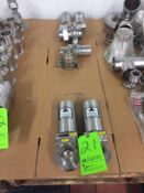 (6) Pc. Assorted S/S Clamp Type and Check Valve Includes: (2) Tri-Clover