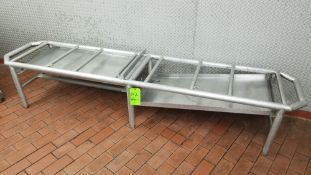 ~8 ft. L x 22" W x 19" H S/S Mold Rack Table