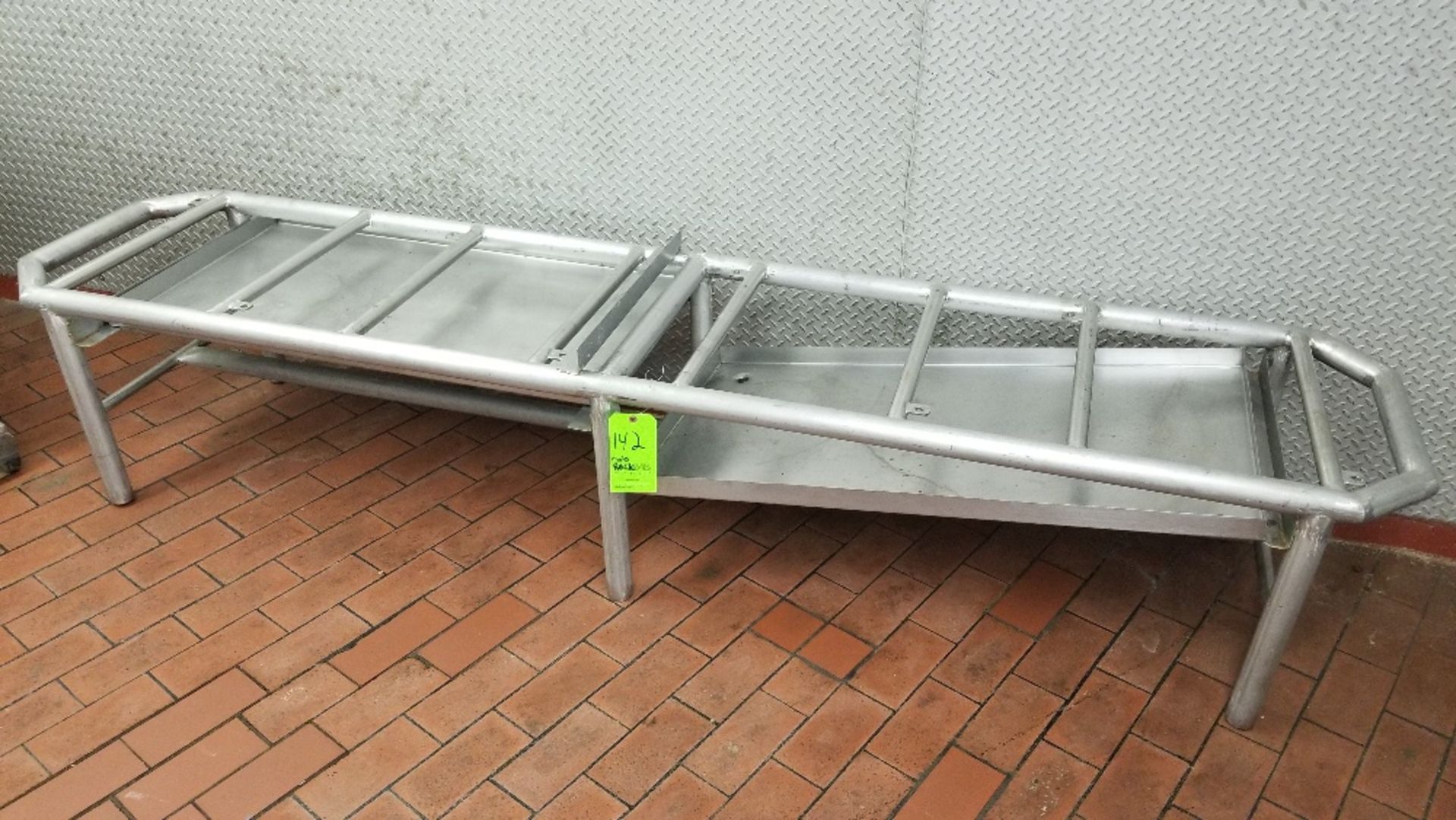 ~8 ft. L x 22" W x 19" H S/S Mold Rack Table