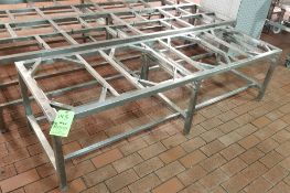~78" L x 25" W x 21" H S/S Mold Rack Tables - (2) Located in Boxing Room #161)