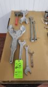 (14) Pcs. - Assorted Line Wrenches, Mallet and Box Wrenches