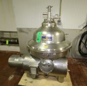 Westfalia CIP Separator / Centrifuge, Model MSA-100- 01-076, Frame #1649578, Bowl #1636153, Job #