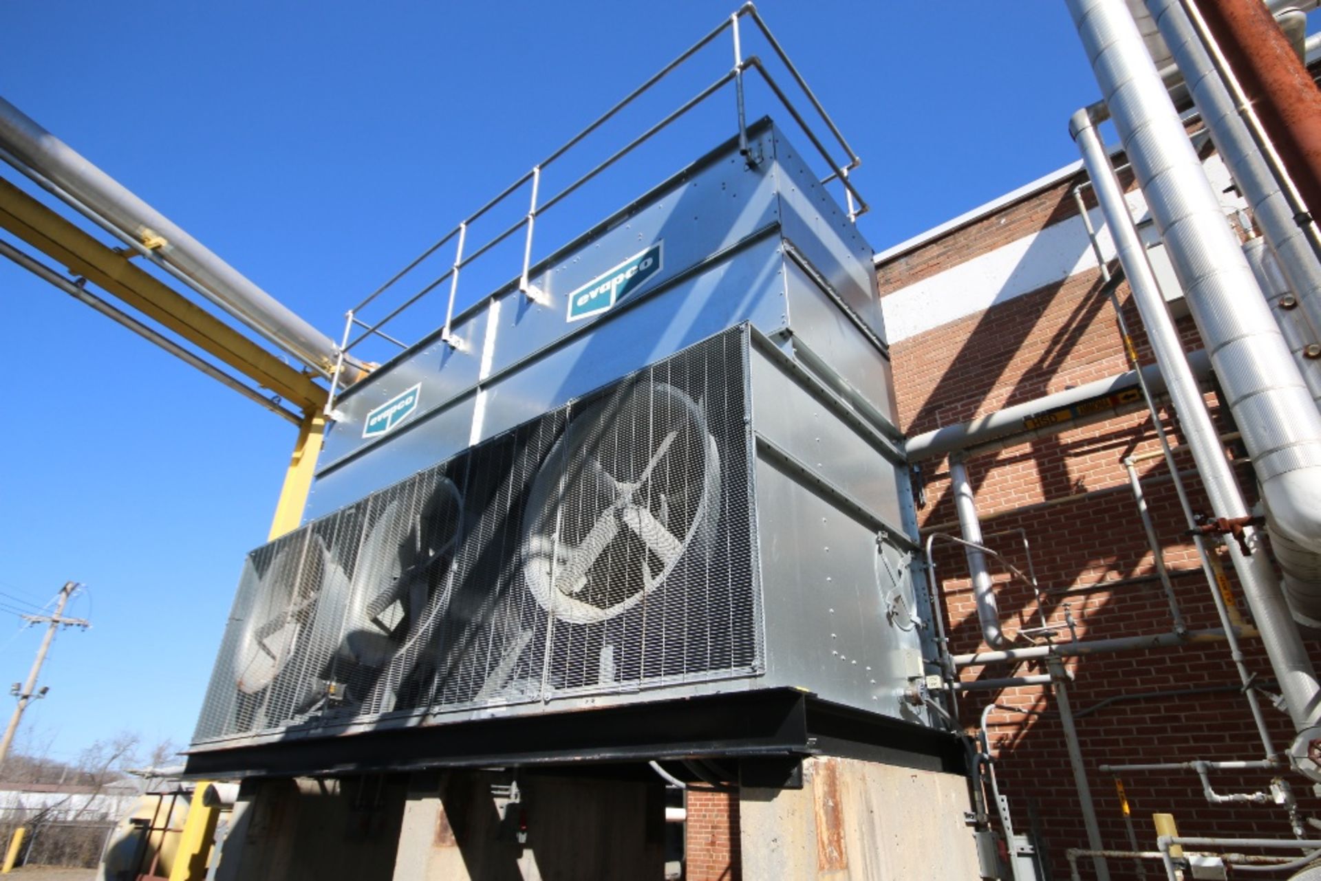 2010 Evapco 3-Fan Evaporative Condenser, Model PMC-325E, S/N 10-386122 (Located Outside) - Image 4 of 5