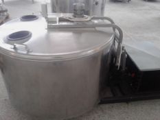 JAPY 550 Liter Milk Cooling Tank, Model 550, Equipped with Top Mount Prop Agitation, On-Board