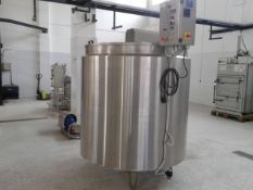 NEW 2,200 Liter S/S Processor / Batch Pasteurizer, Equipped with Top-Mount Agitation, Variable Spee