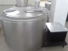 Alfa Laval 520 Liter Milk Cooling Tank, Type 381, Equipped with Top Mount Prop Agitation, On-Board