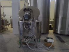 380 Liter S/S Processor / Batch Pasteurizer, Equipped with Top-Mount Prop Agitation, Hinged-Lid, A