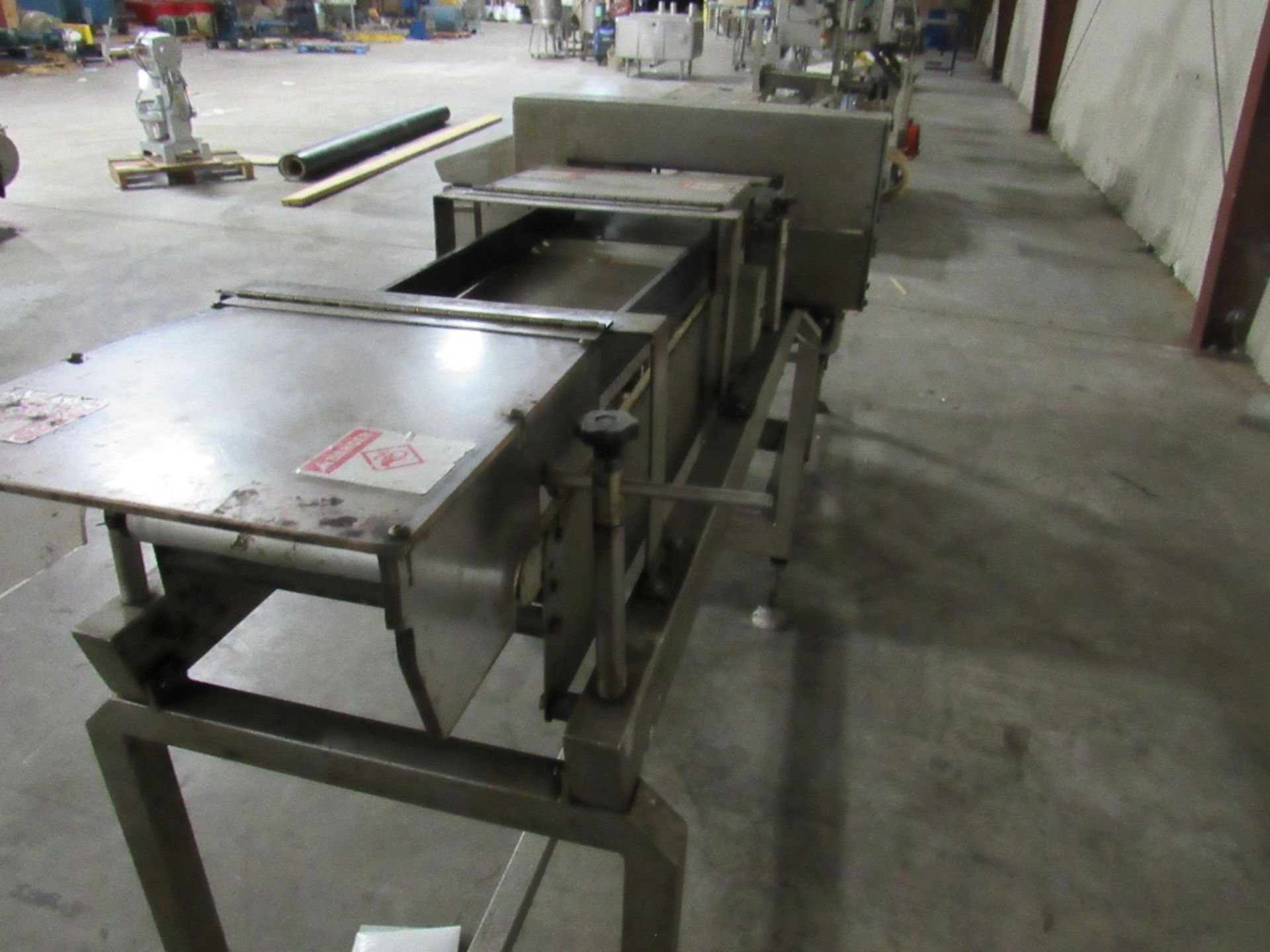 Loma 7000 Staginess Steel Check weigher with built-in 7.5 gallon air tanks and product conveyor - Image 10 of 21