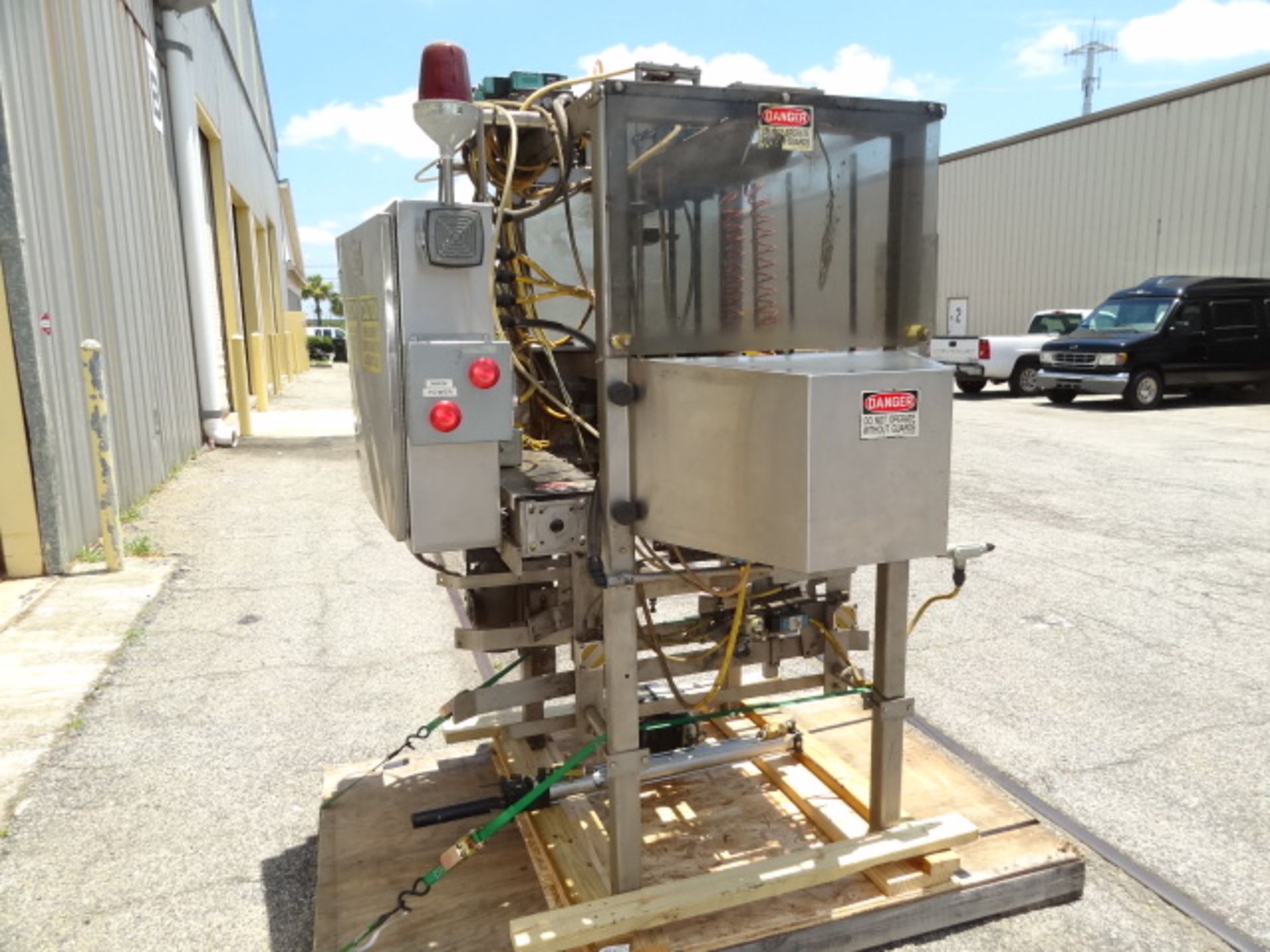 PakTek Case Packer, Model # PTC-G1, S/N 205H6-S, stainless steel unit with lowering head packer/ - Image 2 of 5