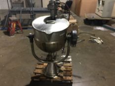 Hubbert & Son 20 Gallon Groen Type Stainess Steel Jacketed Tilting kettle, Board Certidfication