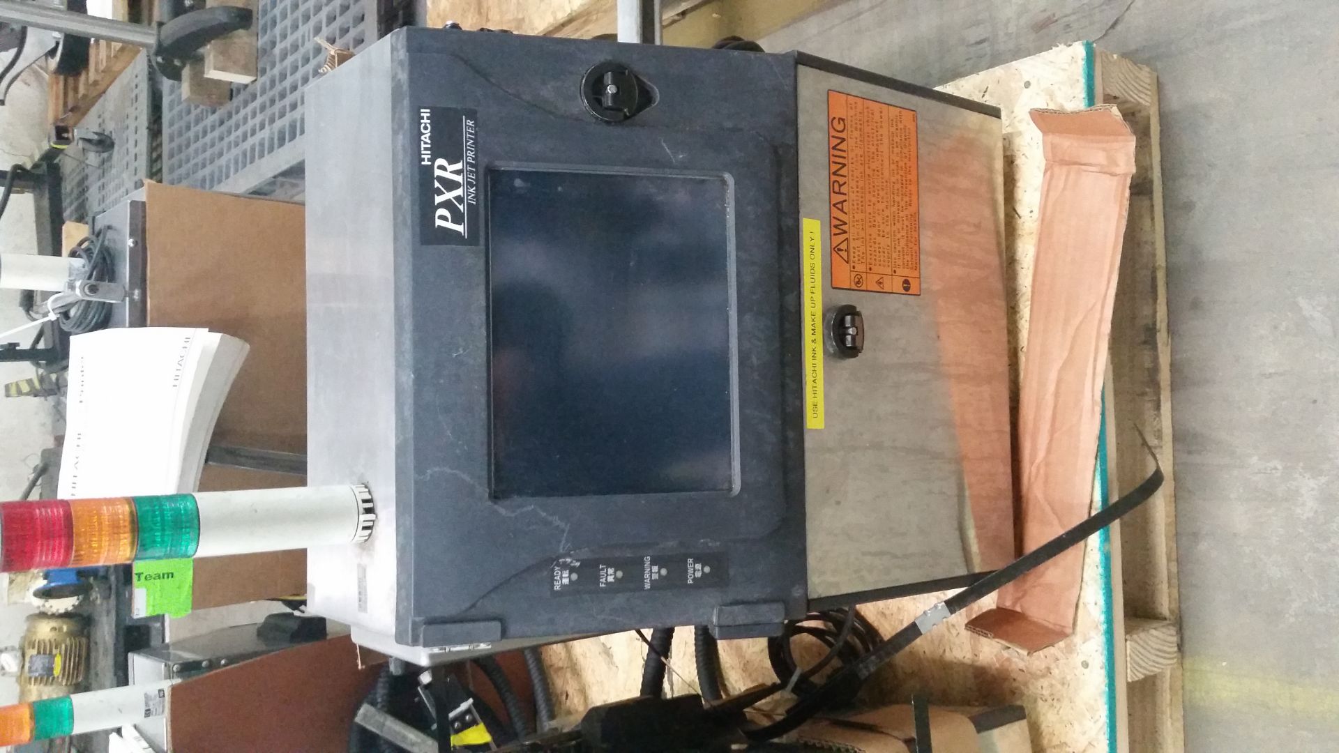 Hitachi Ink Jet Coder Model: PXR-D260W Serial: PXR18161009, Single Head Ink Jet Coder, 100-120/200- - Image 6 of 11