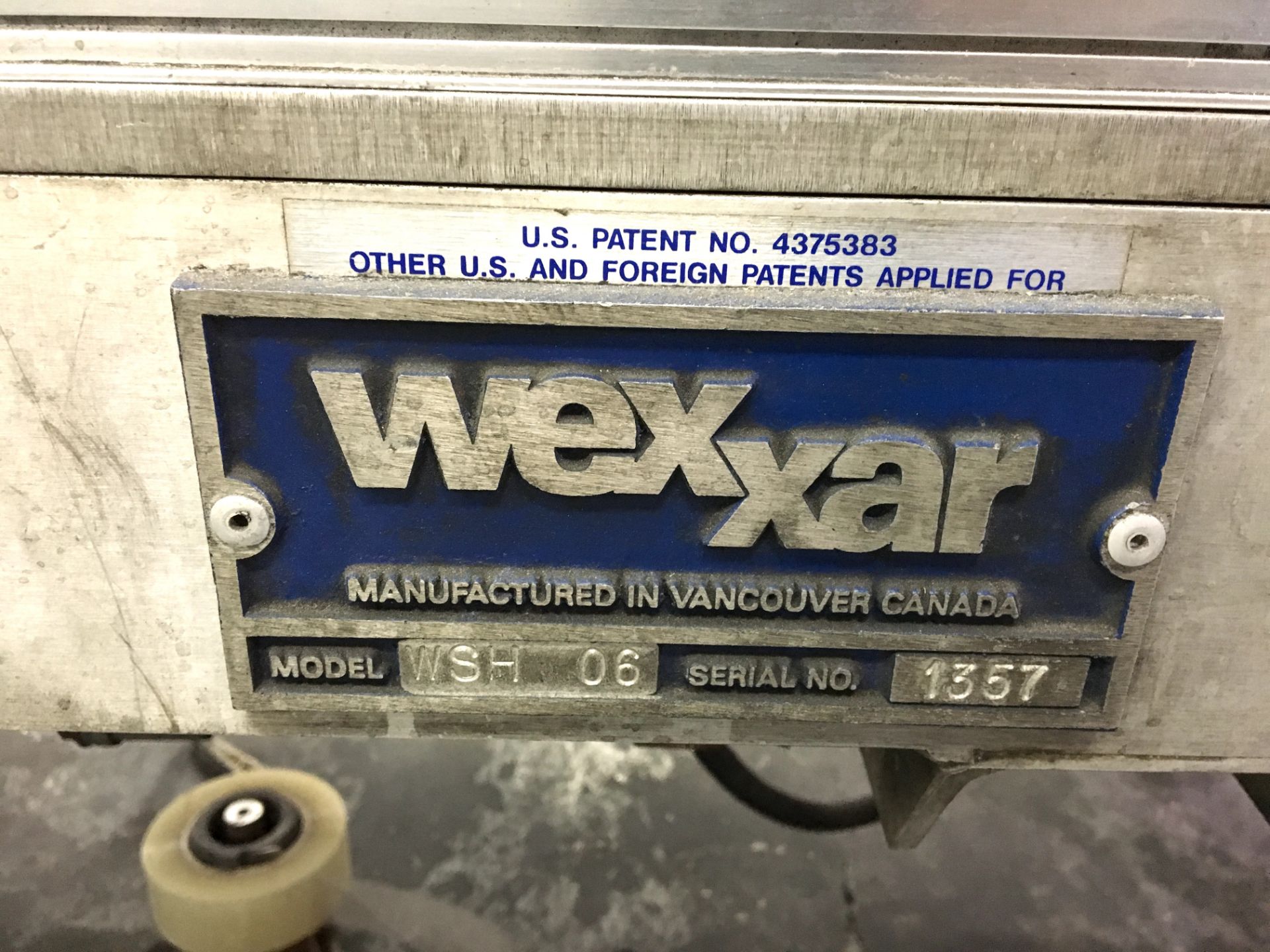 Wexxar Automatic Top Glue Case Sealer Model: WSH-06 Serial: 1357, Runs around 15 cases per minute, - Image 4 of 9